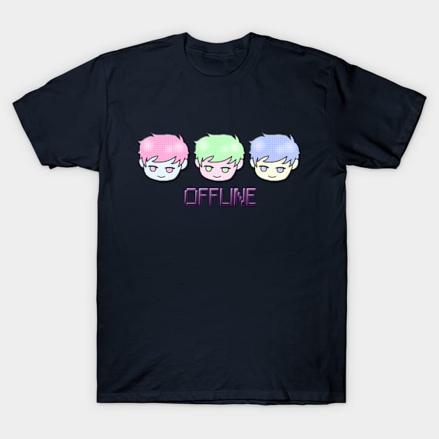 offline banner T-Shirt by tacothomas